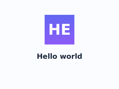 Hello world!